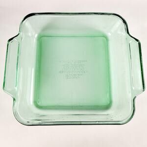 Vintage Anchor Hocking Ovenware Amber Glass Square Baking Dish #1035 2qt 8 X 8